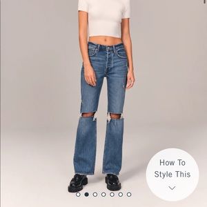 NWT Abercrombie 90s Low Rise Baggy Jeans